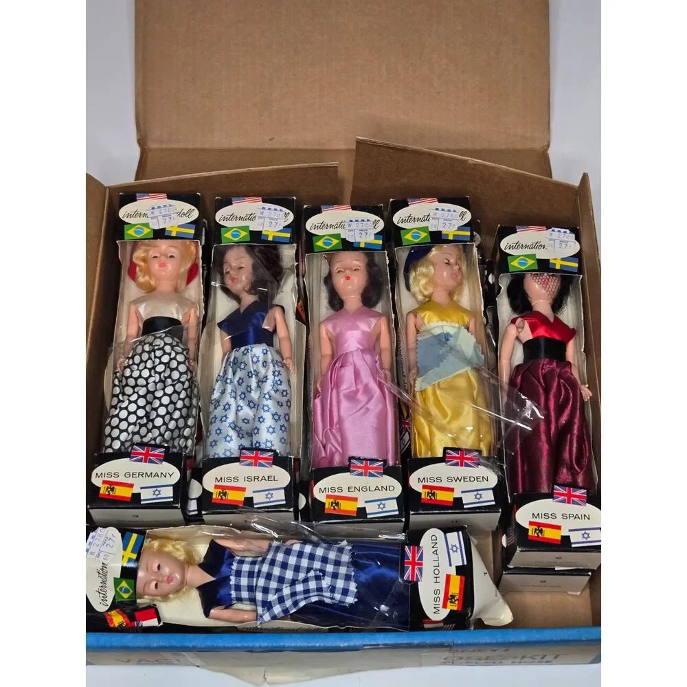 Intercontinental Miss World Vintage 1960s International Doll 12pc Lot